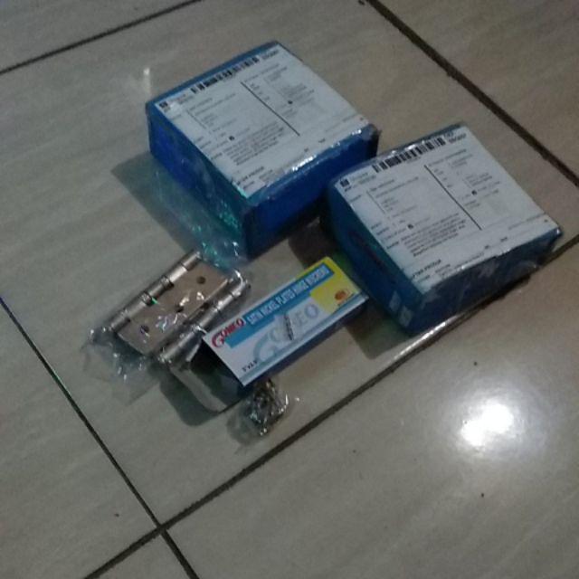 Engsel Pintu / Jendela 3 Inch Inci Gomeo 3 X 2.5 X 2.5 Mm Nickel