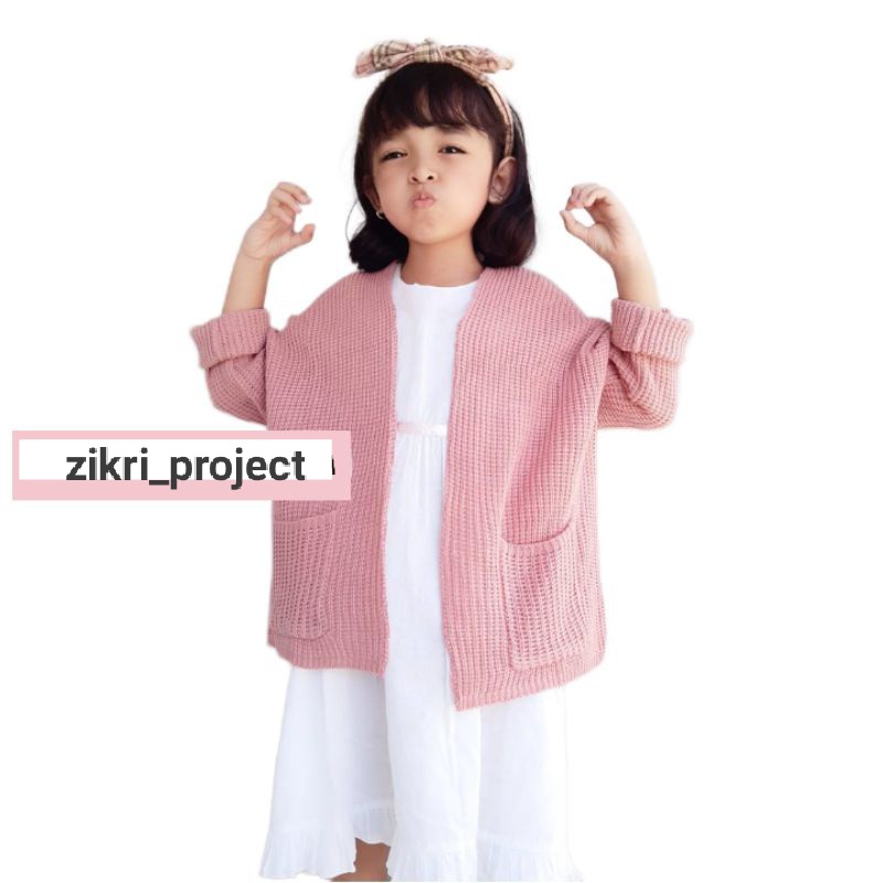 outer rajut loocy anak premium/cardigan rajut anak umur 2 sampai 5 tahun/kardigan rajut anak anak