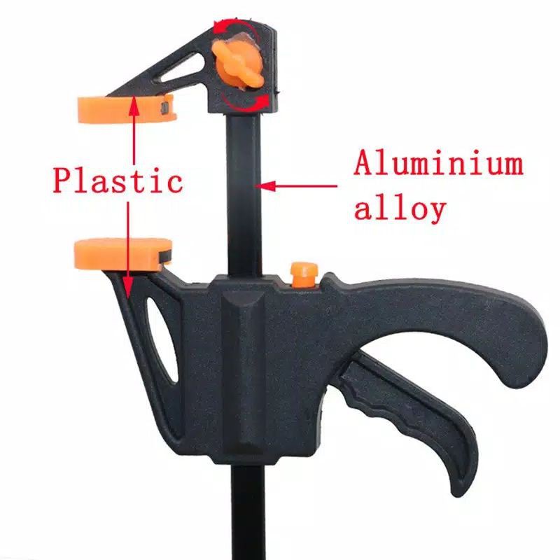 Makassar V107 clamp kayu alat pertukangan klem F penjepit kayu