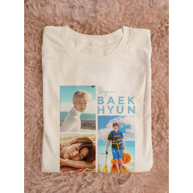 Kaos Kpop Unisex EXO Baekhyun Photo