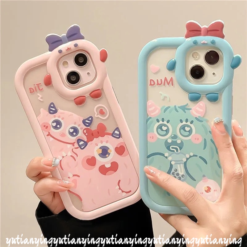 Case Desain Kartun Monster Kecil Untuk Oppo A96 A15 A15s Reno 4F 5F 5 7 A76 A54 A55 A16 A31 A3s A7 A5s A12 A53 A33 A74 A95 A16 A16 A5N A35 A16 A16 A5s A57