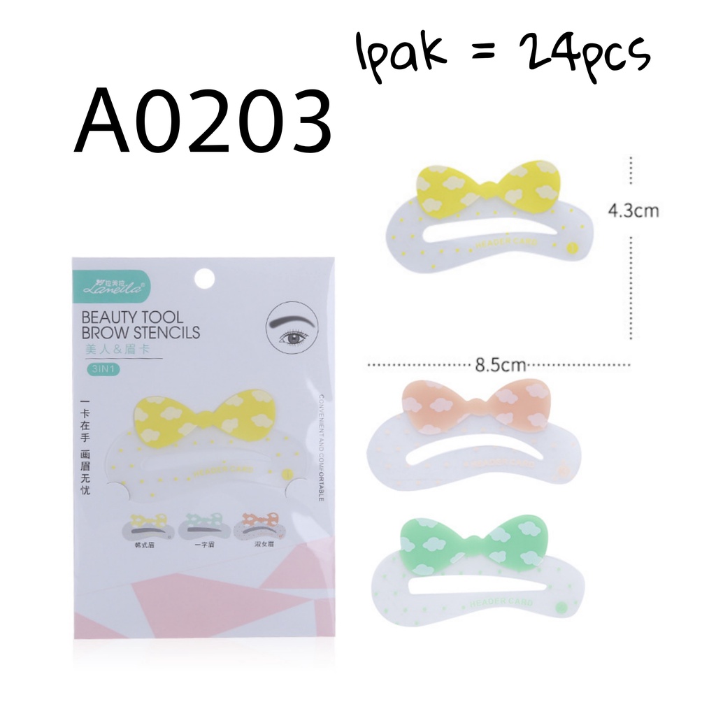 alat bentuk alis gambar alis cetak alis eyebrow template A0203