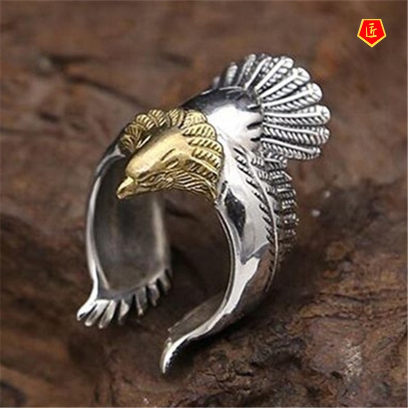 [Ready Stock]Retro Eagle Ring Creative Personality