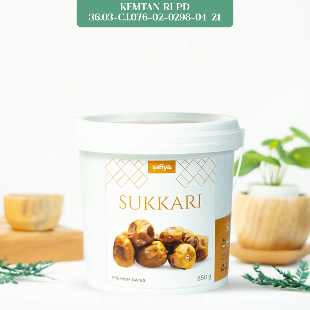 Kurma Sukari Ember Al- Qassim 850gr Kemasan Ember Premium Safiya