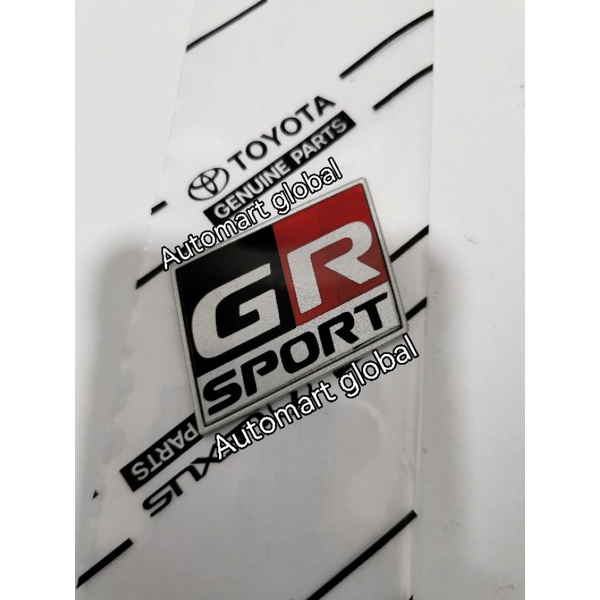 emblem logo GR SPORT belakang raize fortuner avanza innova vios yaris rush original