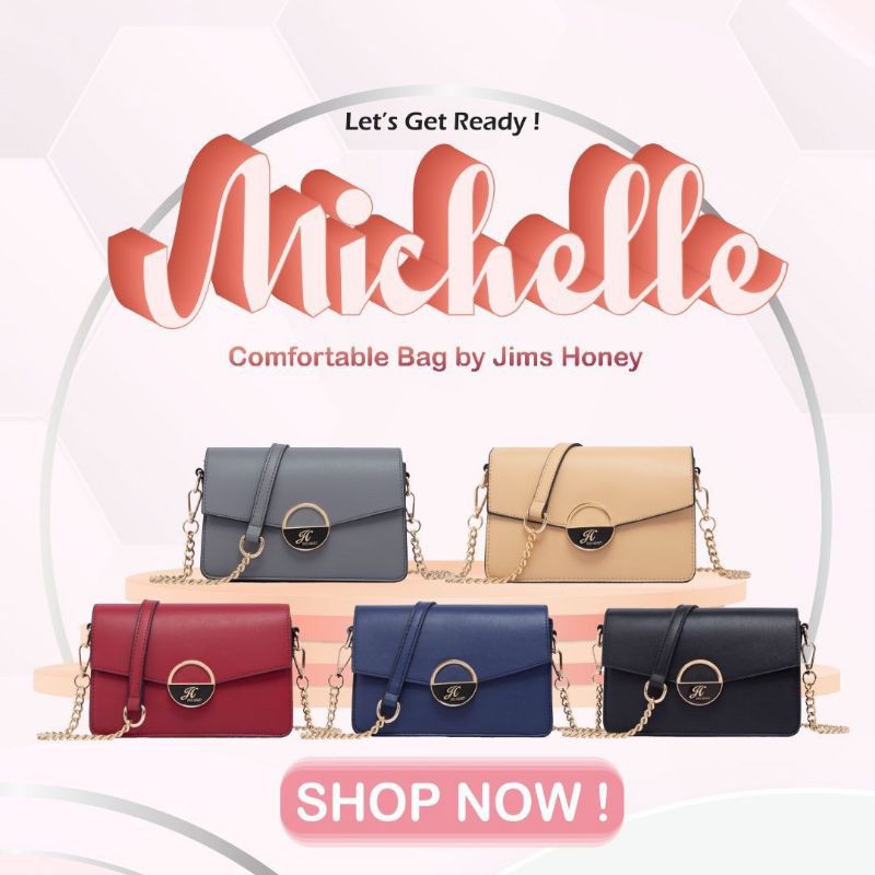 MICHELLE BAG JIMS HONEY TAS WANITA TAS SELEMPANG SLING BAG