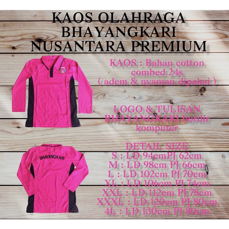 KAOS OLAHRAGA BHAYANGKARI PREMIUM NUSANTARA