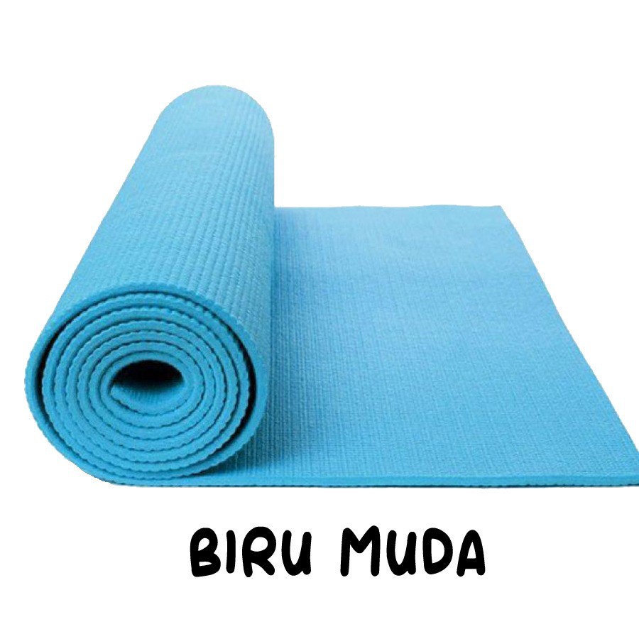 Matras Olahraga Matras Yoga Anti Selip Kualias Bagus + Tas - Worldhome