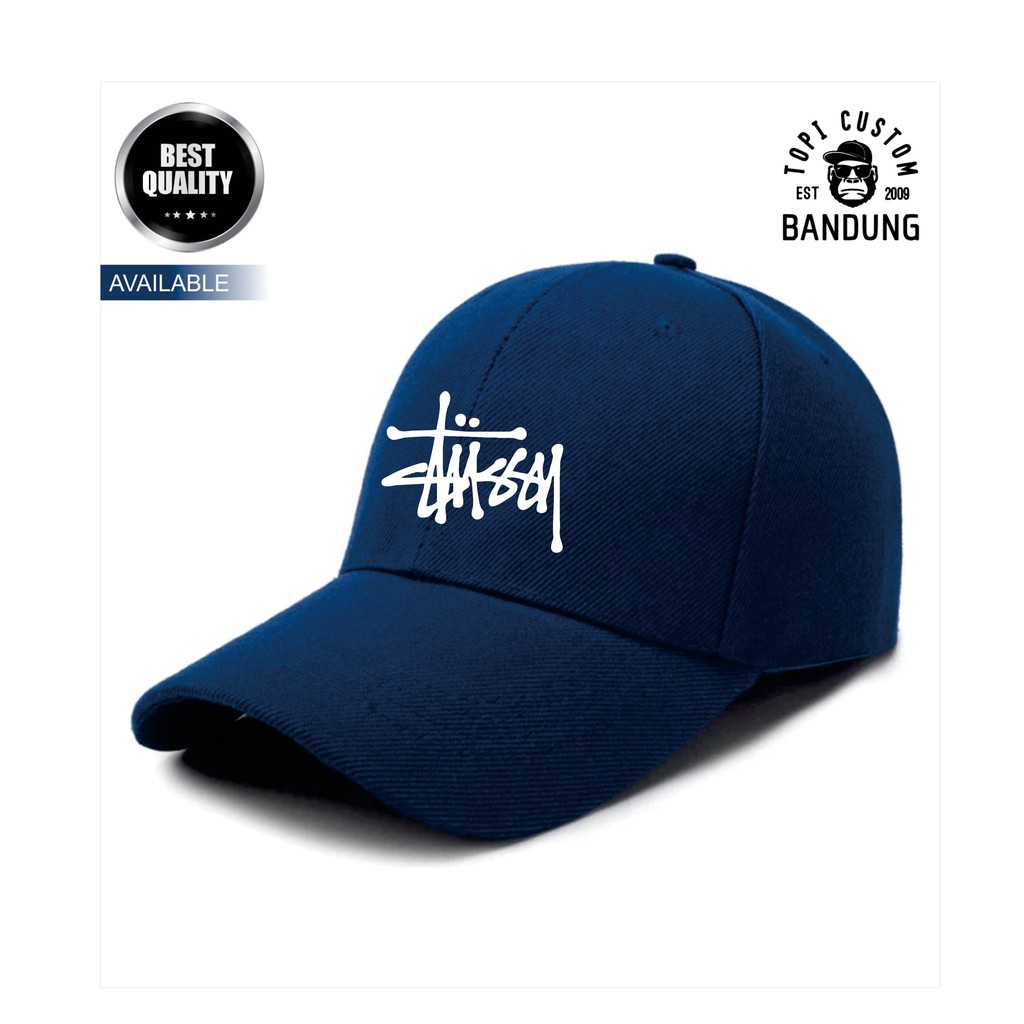 Topi Baseball  STUSSY Pria Wanita Topi Jaring Jala STUSSY Baseball Cap Bisa Tulis Nama Bisa COD Gratis Masker Original High Premium Quality