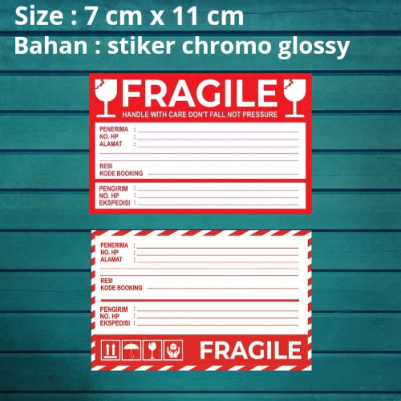 

stiker pengiriman | stiker pengiriman olshop | stiker fragile murah |11x7 cm | label pengiriman