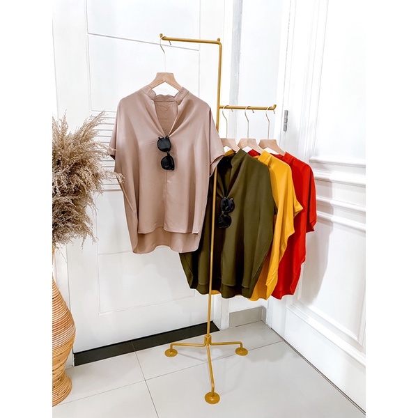 Double Lucky / Basic Twill / Atasan Rayon / Baju Atasan Wanita / All Size-7