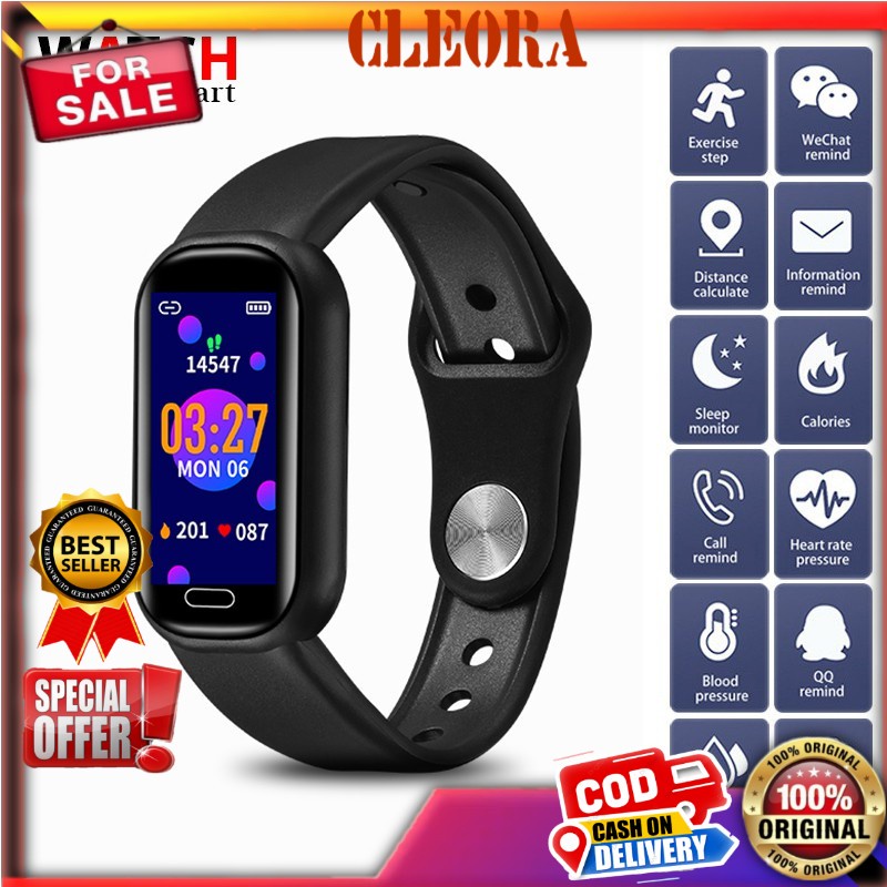 SMARTWATCH Original Jam Tangan Pria Wanita Digital Smartwatch Bluetooth Heart Rate Sport Terbaru Arl