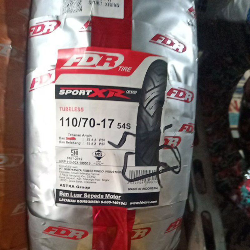 Ban Motor 17 FDR 110/70-17 Sport XR Evo Tubeless