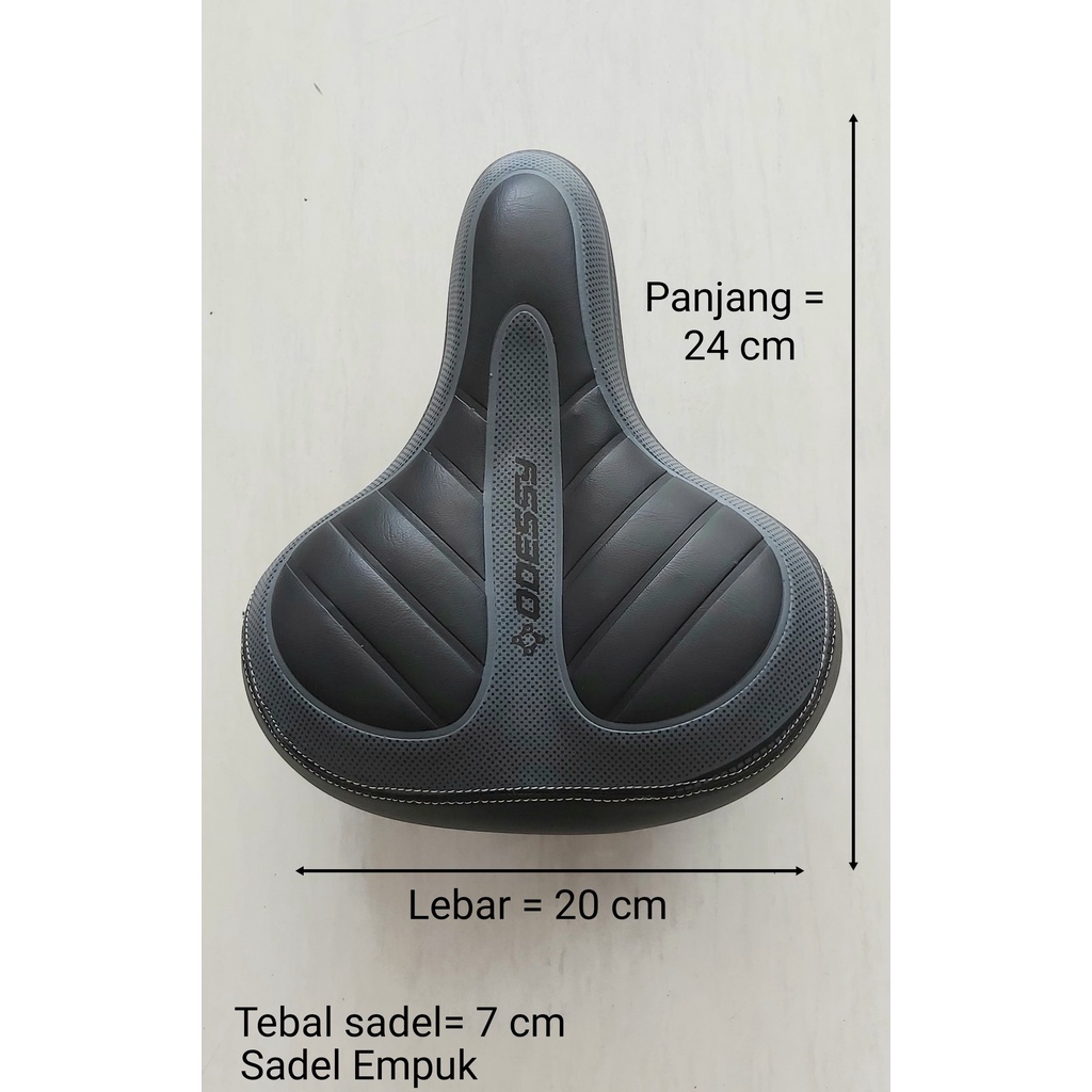 Sadel Sepeda Mini Keranjang Jengki / Sadel Per Ganda Hitam EMPUK Sadel Sepeda ukuran Ban 24 dan 26