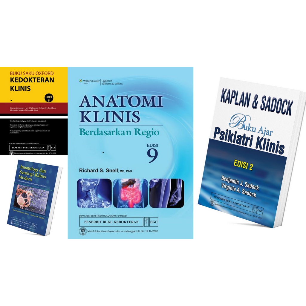 Anatomi Klinis Berdasarkan Regio Edisi 9 - Buku Ajar Psikiatri Klinis Kaplan Edisi 2 - Buku Saku Oxf