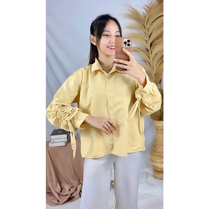 RX FASHION -  MONIC TOP BLOUSE SERUT XXL KATUN TWISTCONE /  LORA / LESI / JEMIMA BLOUSE / RONA KEMEJA  / LANA / LOCANA / ATASAN WANITA SELEBGRAM - NN