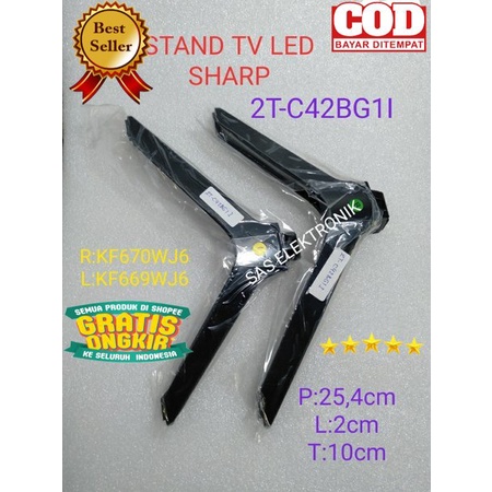 STAND KAKI DUDUKAN PEDESTAL TV LED SHARP 2T-C42BB1I 2T-C42BB11 2T-C42BG1I 2T-C42BG11 2T-C42BG 1I 2T-