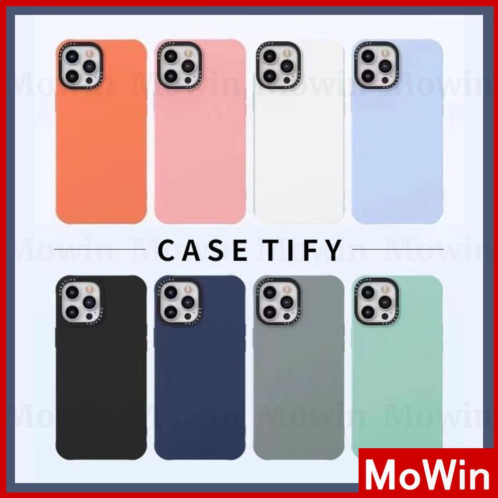 Soft Case Silikon Warna Permen / Hitam / Putih / Biru / Hijau / Mint / Pink / Polos Untuk Iphone 11 Pro Max / 13pro / 7 +