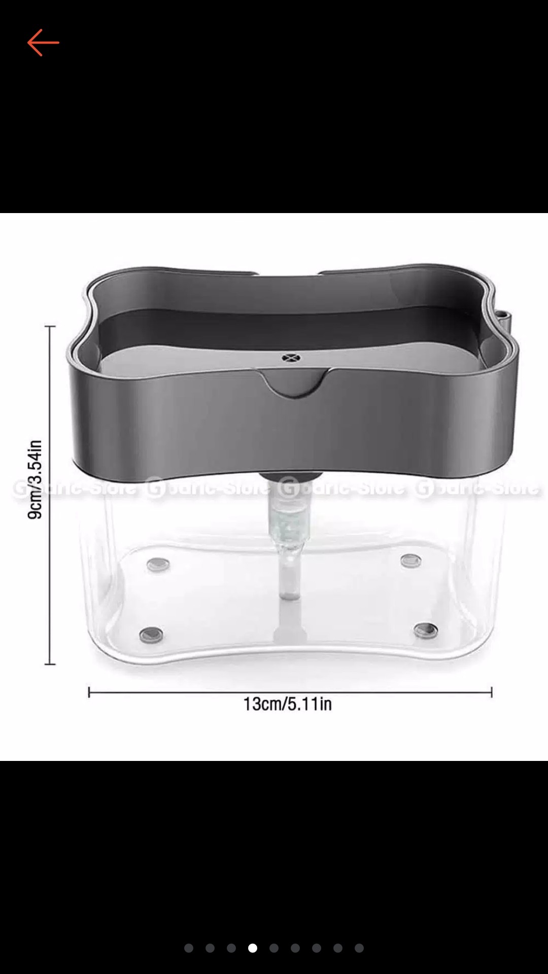 Pump Dispenser 2in1 Holder Sponge Tempat Sabun Cuci Piring Spons Dapur