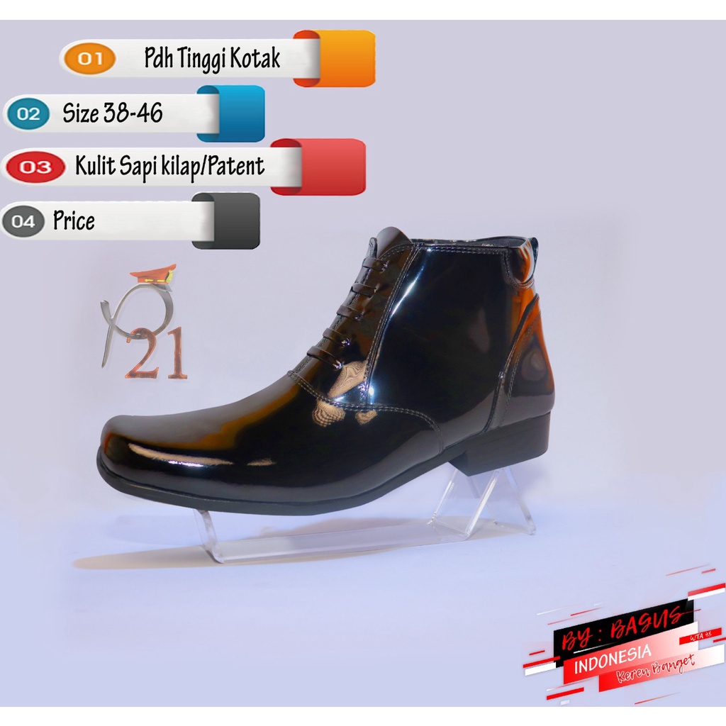 SEPATU PDH TINGGI P21