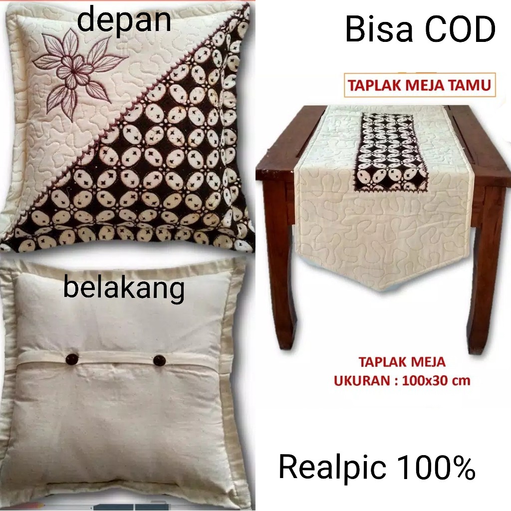 Sarung Bantal Kursi Batik Bordir