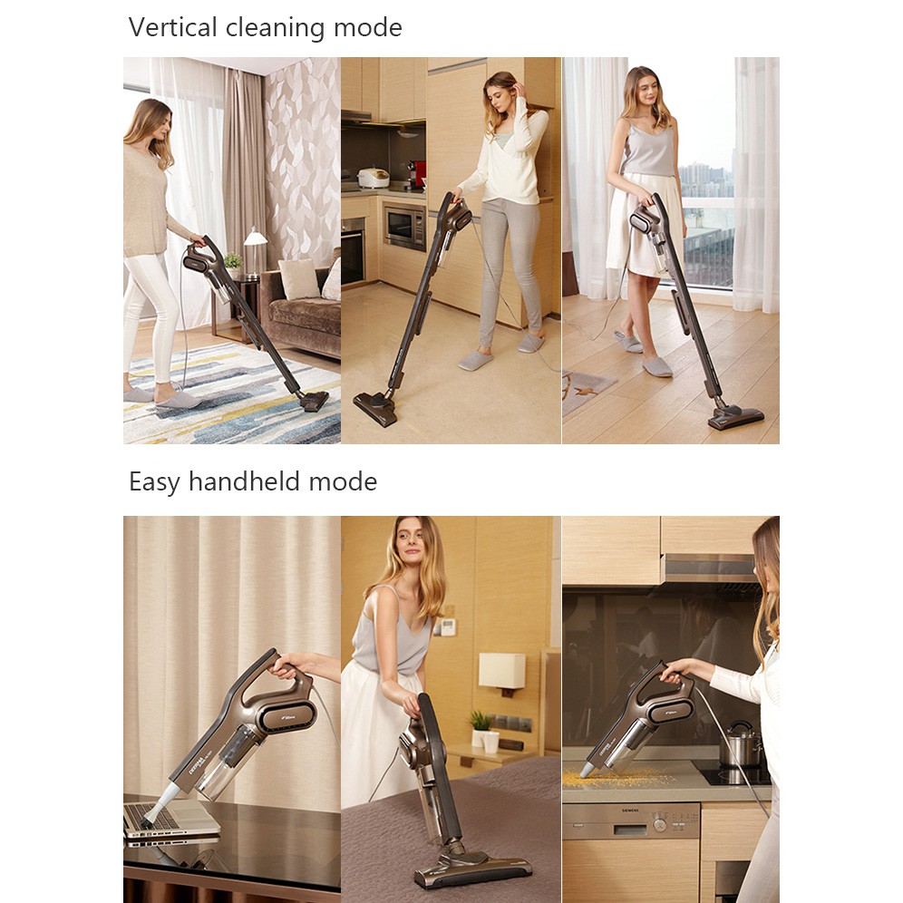 Deerma Penyedot Debu Vacuum Cleaner 2-in-1 Handheld Gray