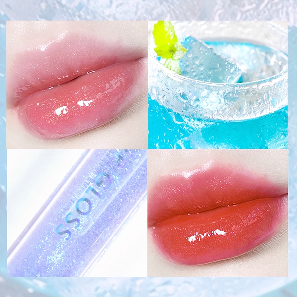 Beauty Glazed Lipstik Shimmer Jelly Lipgloss Cerah Bersinar Glossy Lipgloss