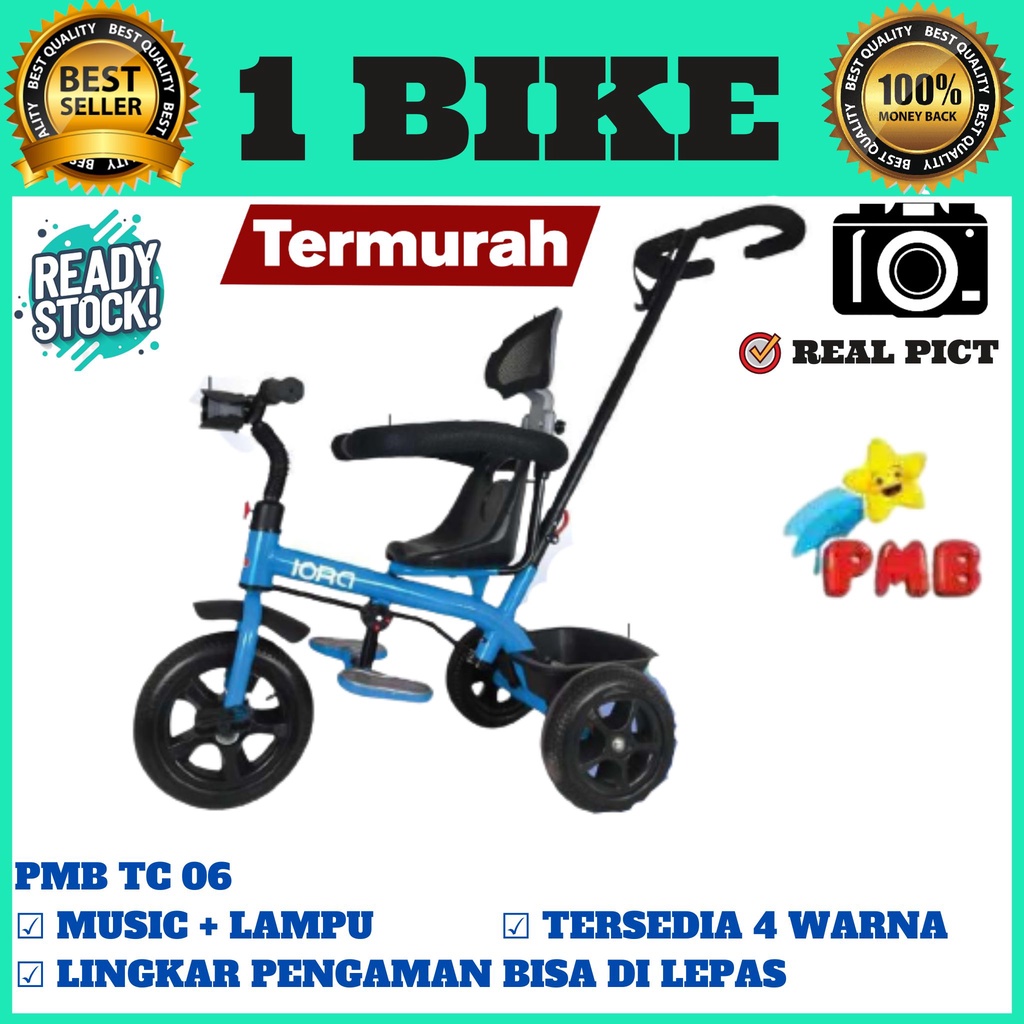 Sepeda Anak Tricycle IORA TC-03 &amp; TC-06  PMB TOYS Roda Tiga termurah