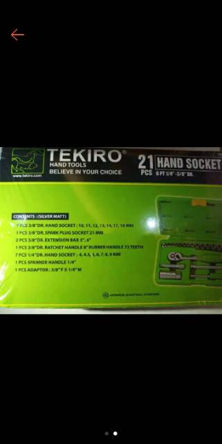 Tekiro kunci sock 6PT 21 pcs