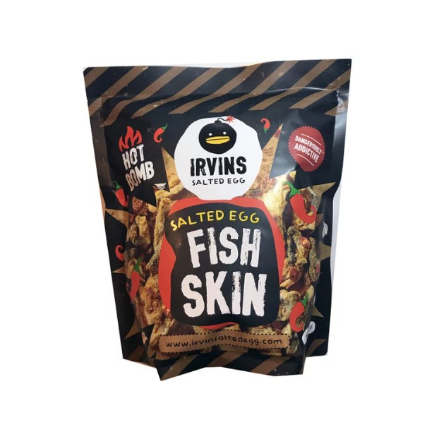 

IRVINS Hot Bomb Salted Egg Fish Skin 105 Gram Made in Singapore