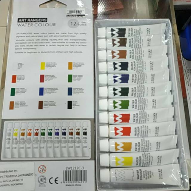 Water color/Cat air ART RANGERS 12 ML/12 TUBE