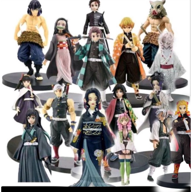 figure kimetsu no yaiba tanjiro nezuko shinobu zenitsu tomiyoka inosuke kanao sanemi tokiko kanroji 