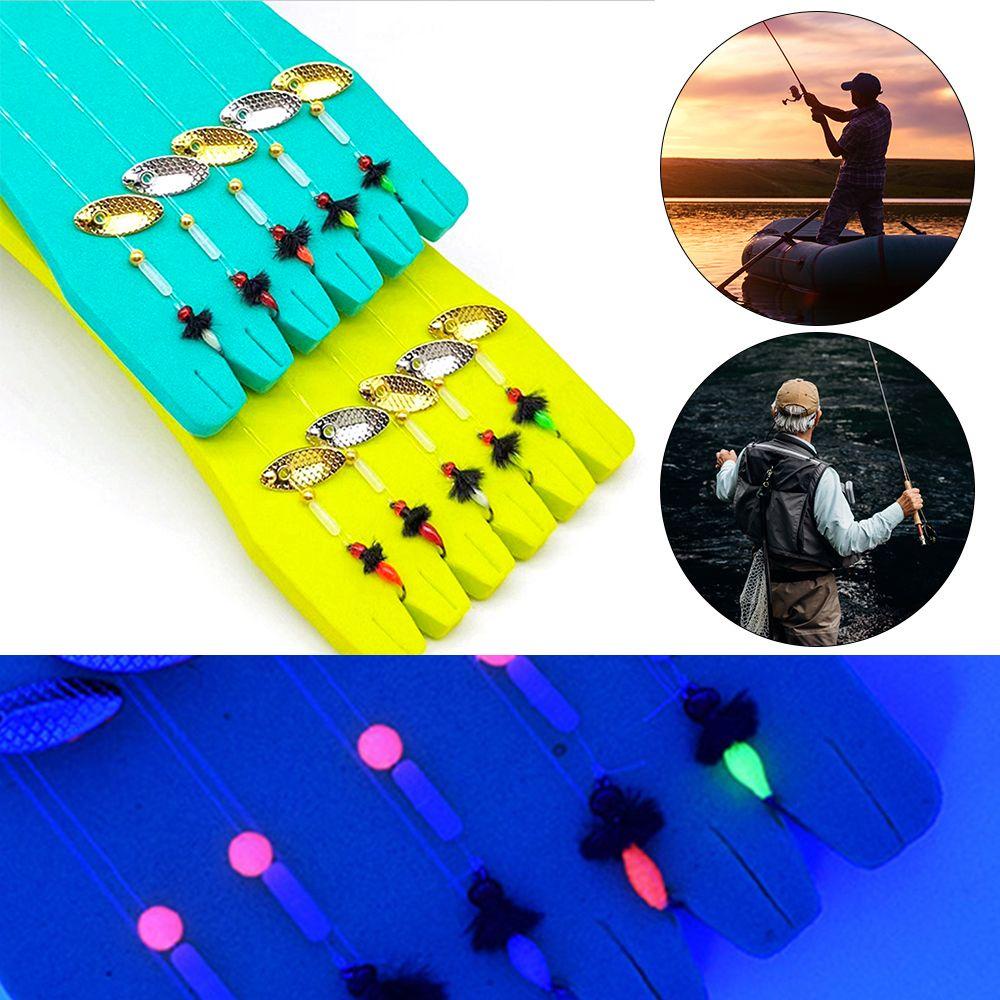 Preva 5Pcs Nano Fly Thread Group Perfect Decoy Fly Fishing Insect Flies Konektor Manik Umpan Pancing