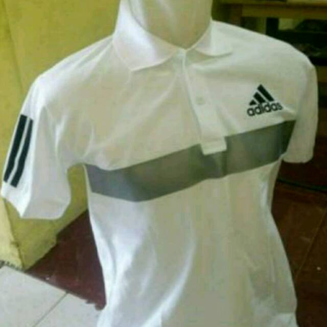 KAOS DISTRO POLO TSHIRT ADIDAS BAJU T SHIRT KERAH PRIA EKSKLUSIF