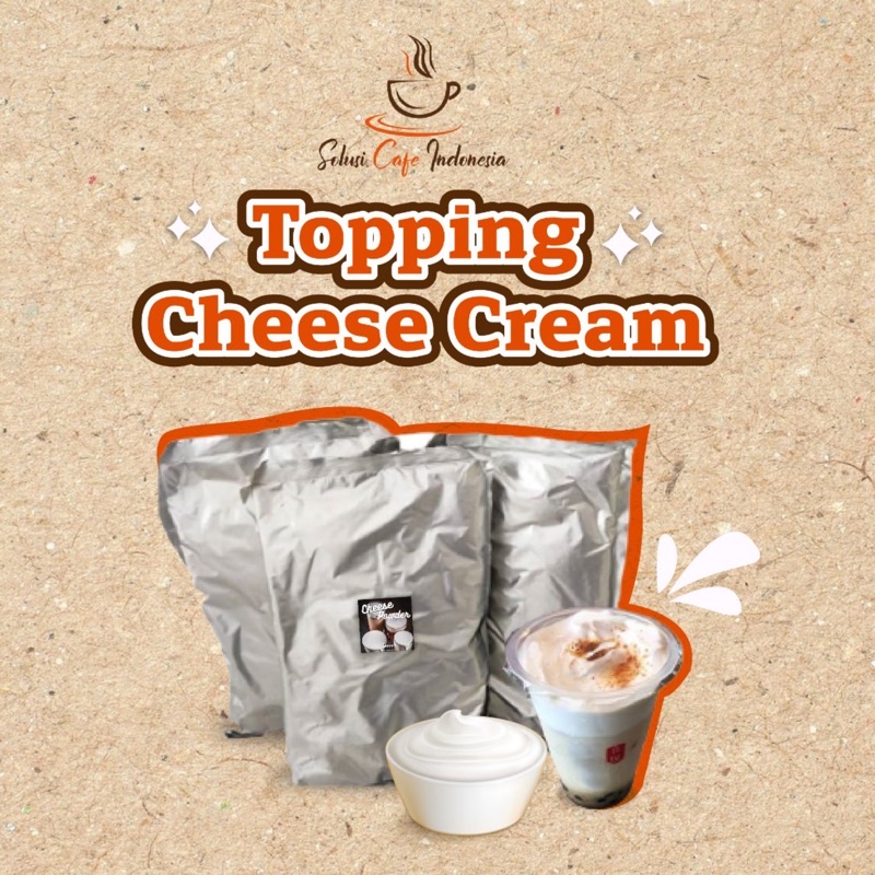 

Topping Cheese Cream 1 KG Manis dan Gurih Rock Salt Bubble Cheese Tea Qudyew Solusi Cafe Indonesia