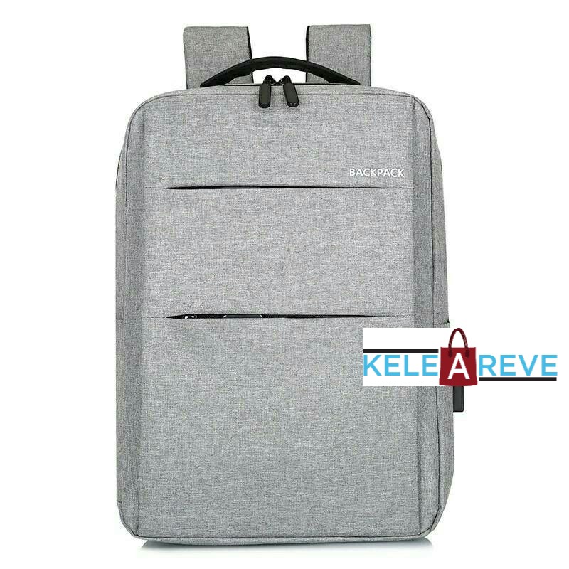 KELEAREVE Tas Sekolah Ransel Backpack Anak Cowok Cewek Pria Wanita SMP SMA SMK Murah Kasual Codora Bandung-Backpack Abu