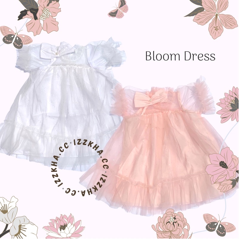 DRES BAYI PITA GLITER TILE HALUS PREMIUM IMPORT 2-4tahun