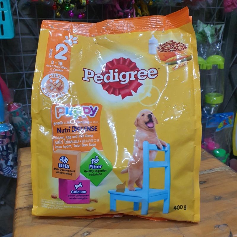 Pedigree Puppy Chicken Egg and Milk 400gr 400g Makanan Anak Anjing