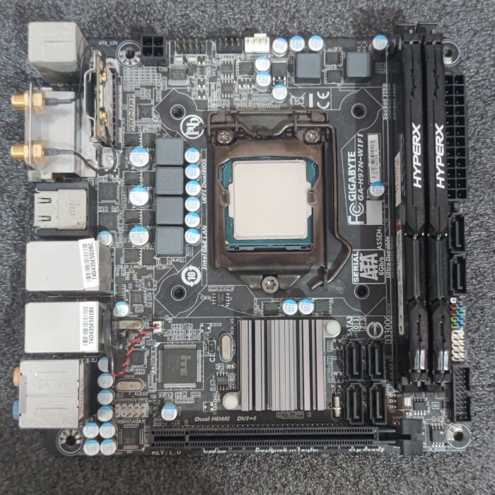 Gigabyte H97N Wifi mini ITX LGA 1150 + CPU i5 4690 + RAM 16 GB paket PC Desktop