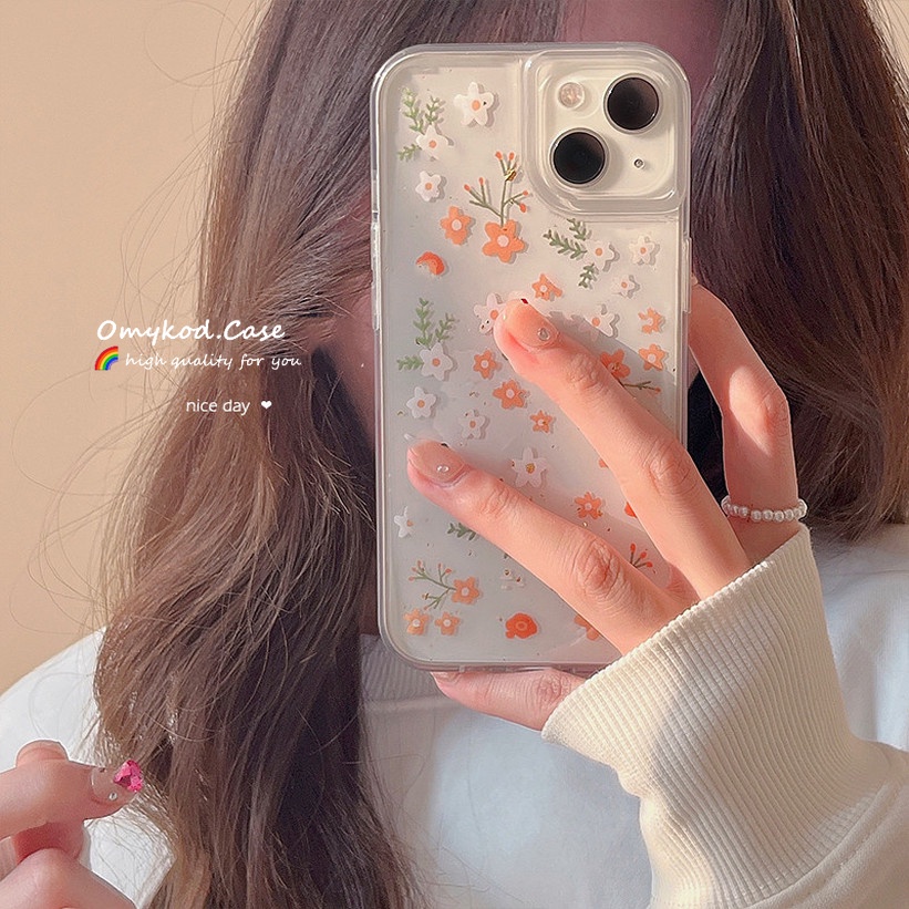 Soft Case Transparan Motif Bunga Untuk OPPO A5S A11K A12 A55 A15 A15S A5 A3S A16 A9 F11 A8 A31 A72 A9 A5 A52 Realme C15 C21 C25Y C21Y Reno 4t 6pro 7t