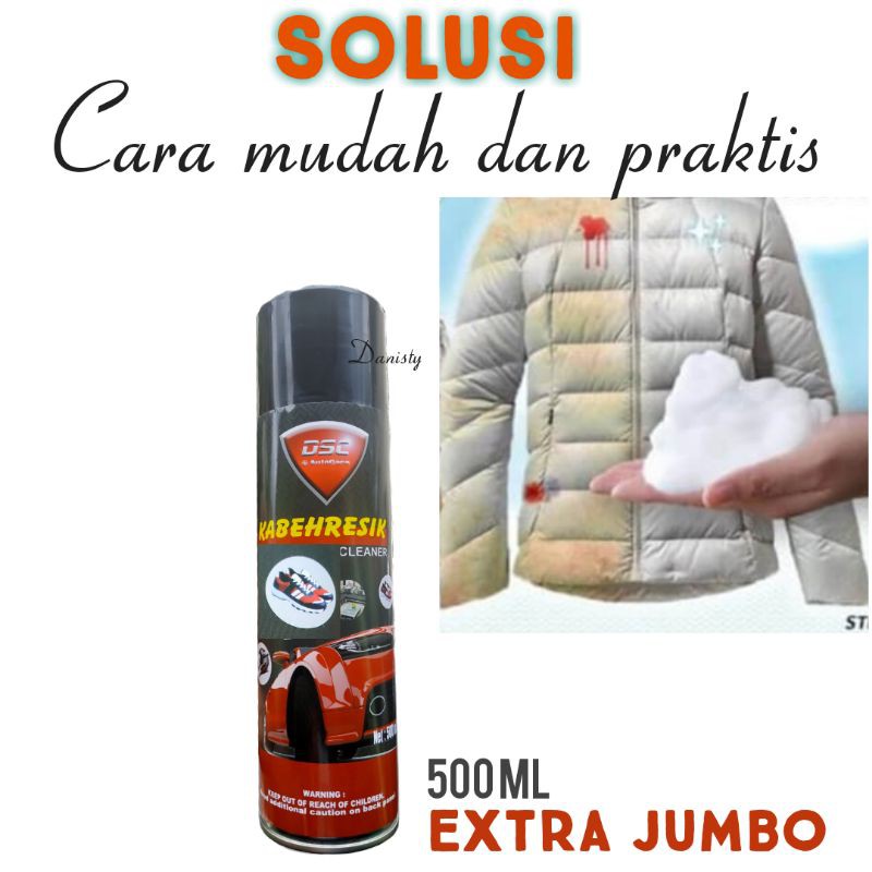 all clear foam pembersih interior mobil Foam perawatan sepatu noda membandel 500 ml