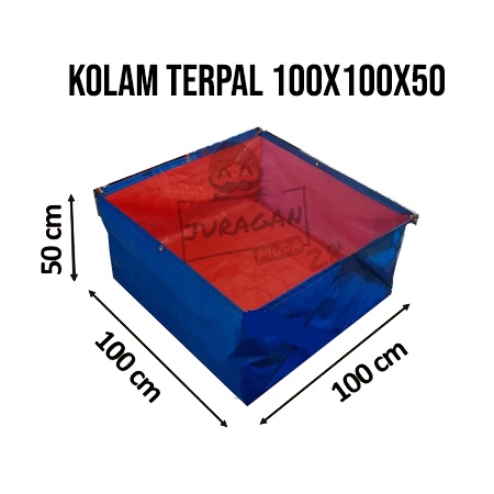 Terpal Kolam Ikan Ukuran 100x100x50 a5