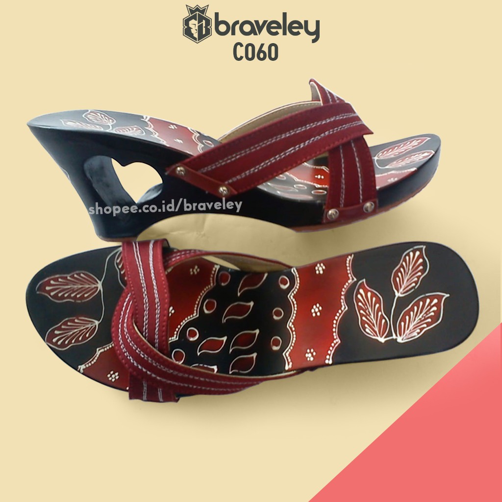 SANDAL KELOM GEULIS BATIK AIRBRUSH UKIR 7 CM SANDAL SANDAL KELOM GEULIS BATIK AIRBRUSH UKIR 7 CM SANDAL