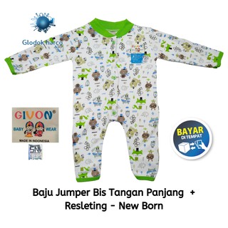  Baju Bayi Jumper Lengan Panjang  NewBorn Katun Premium 