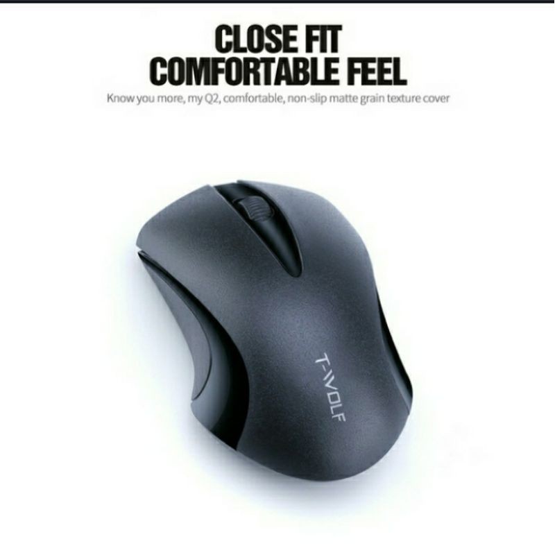 SKU-1103 MOUSE WIRELESS TWOLF Q2 HIGH QUALITY