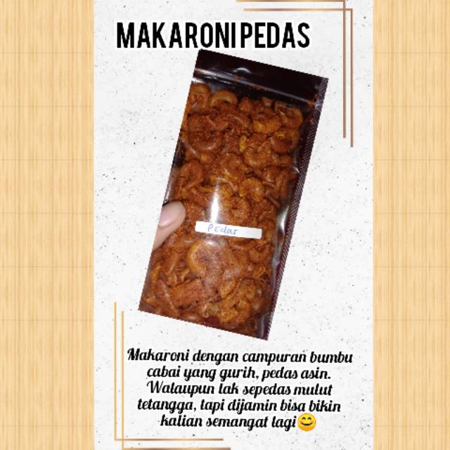 

Makaroni Pedas/Cemilan Enak/Mo Sambal Ngemil