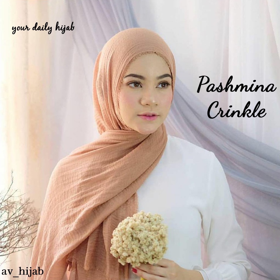 AV - PASHMINA CRINKLE  PREMIUM (TURKEY/LEBANON STYLE) BEST SELLER