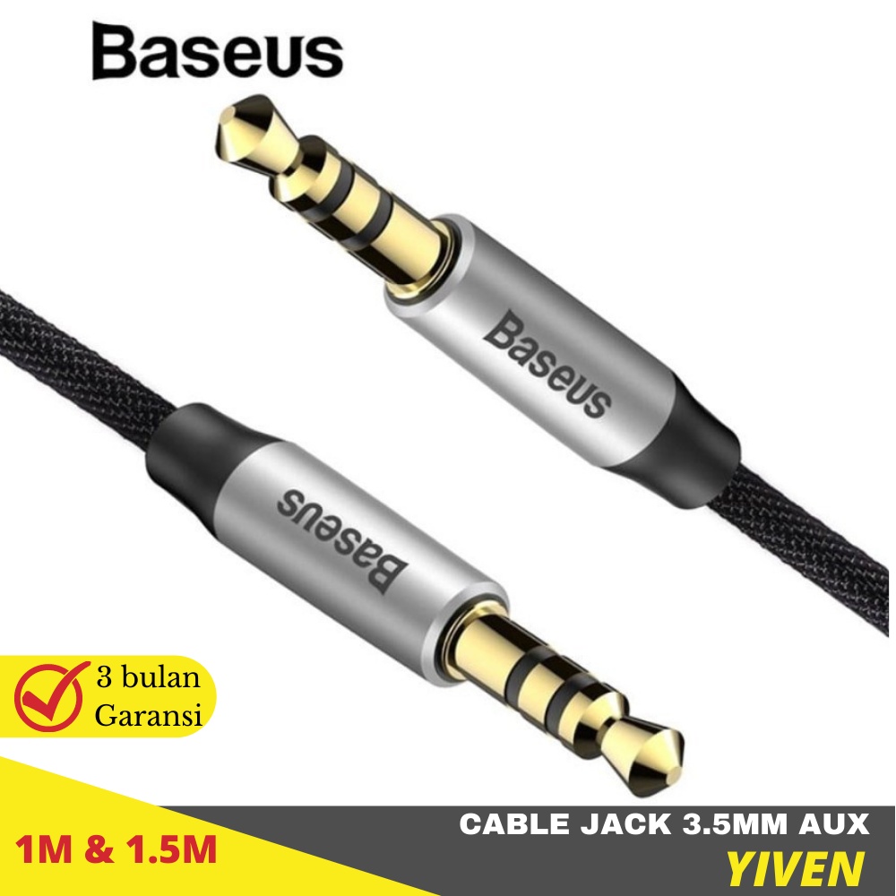 BASEUS Yiven Cable Audio jack 3.5mm to 3.5mm Kabel Aux Male to Male