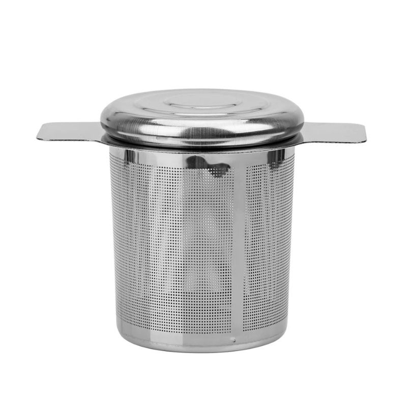 Stainless Steel Filter Tea 304 Infuser Strainer Mesh Dan Tutup