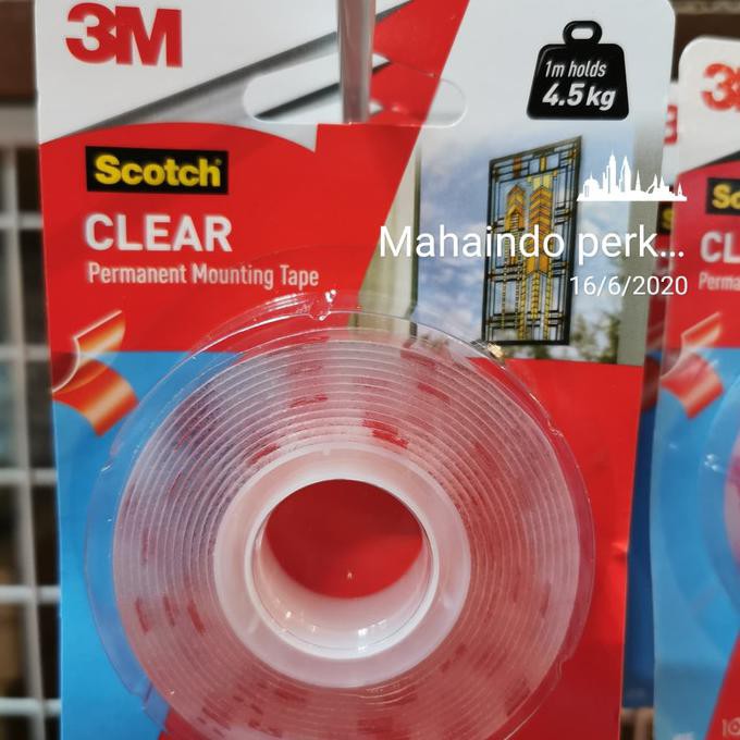 

Monggo] Double Tip Bening Double Tape Clear Perekat Transparan 3M Mounting